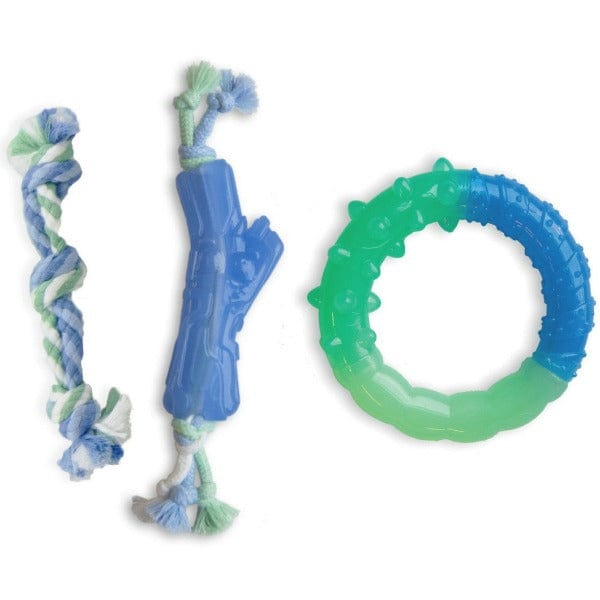 Petstages Orka Puppy Dental Chew Toy Set - 3 Pack for Small Breeds