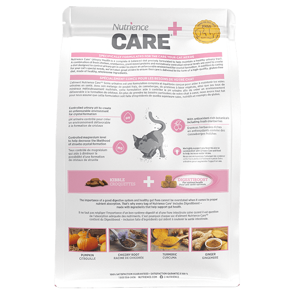 Nutrience Care+ Premium Dry Cat Food for Optimal Urinary Health