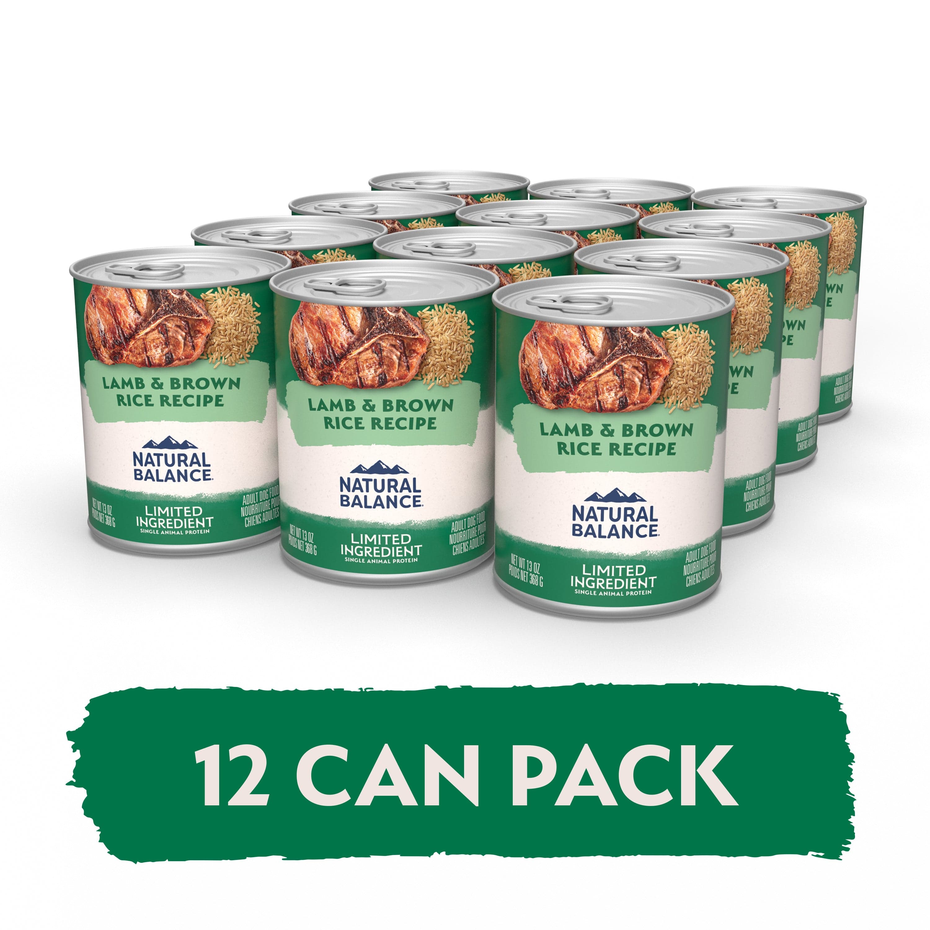 High - Quality Natural Balance Canned Dog Food with Limited Ingredient Lamb and Brown Rice Recipe