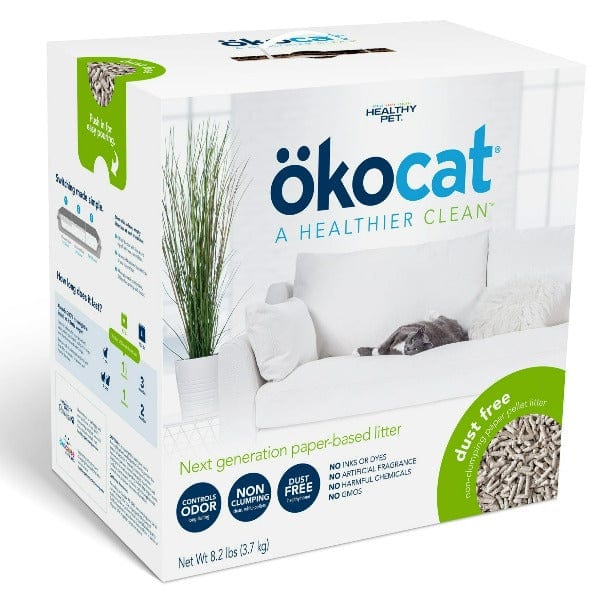 ökocat High - Quality Dust - Free Non - Clumping Paper Pellet Cat Litter for Cats and Allergy - Prone Homes