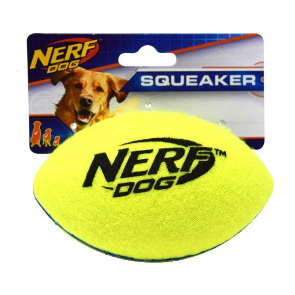 Nerf Dog Interactive Squeaker Football Toy for Max Court Play