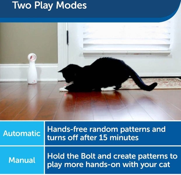 PetSafe Automatic Frolicat Bolt Laser Toy for Cats - Interactive Entertainment for Feline Friends