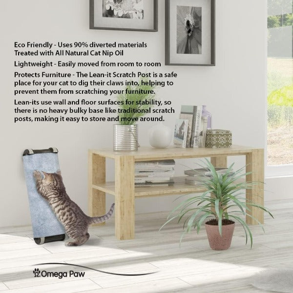 Omega Paw Multi - Angle Wall - Leanable Cat Scratching Posts