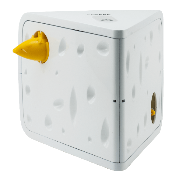 PetSafe FroliCat Interactive Automatic Cat Toy - Cheese Design for Cat Hunting Fun