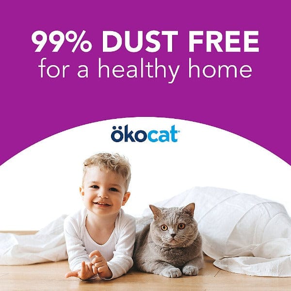 ökocat Original Low-Mess Wood-Based Cat Litter, 14-Pound Bag - Ideal for Cats and Clean Homes