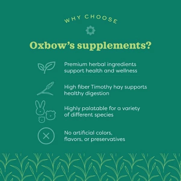 Oxbow Natural Science Papaya Support Formula for Small Pets' Digestive Health