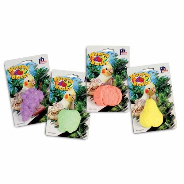 Prevue Pet Products Colorful Mineral Block Fruits for Bird Beak Grooming