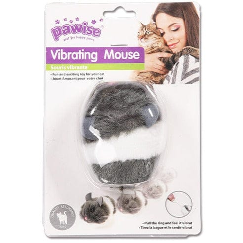 Pawise Interactive Vibrating Mouse-Style Cat Toy for Endless Feline Fun
