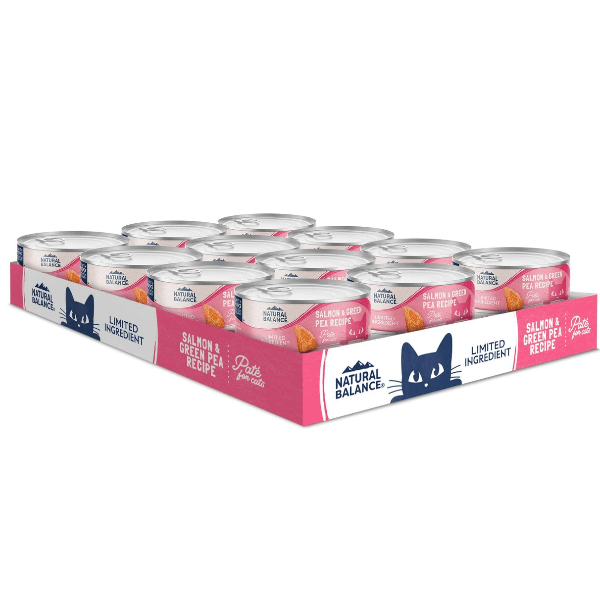 Premium Natural Balance Canned Cat Food: Limited Ingredient Salmon & Green Pea Recipe