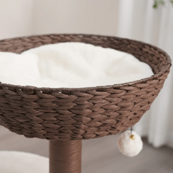 PetPals Boho Chic 5 - Level Quartz Cat Tree for Energetic Felines