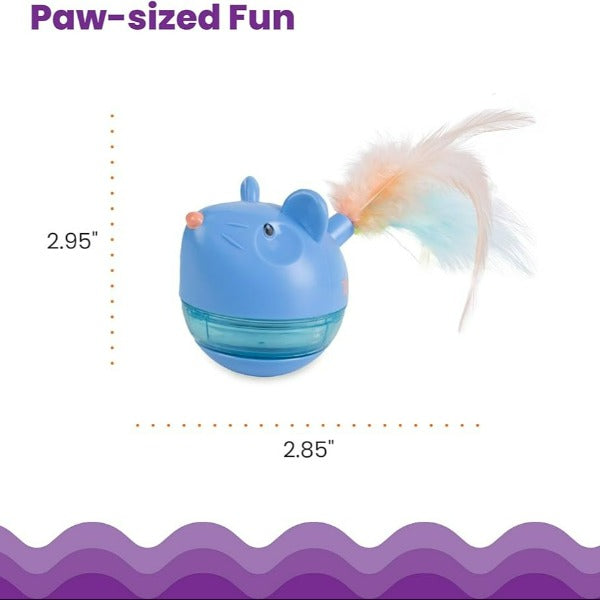 Petstages Interactive Hunt 'N Swat Treat Tumbler for Inquisitive Cats