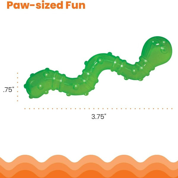 Petstages Orkakat Wiggle Worm: Durable, Catnip - Infused Dental Cat Toy