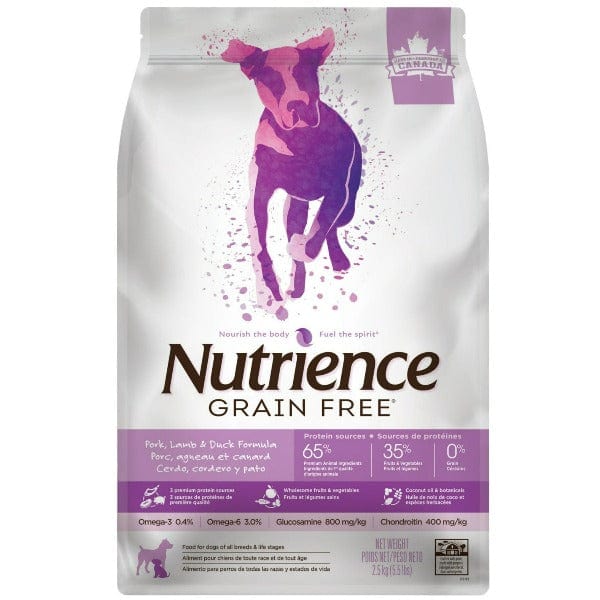 Nutrience 10kg Grain-Free Dog Food with Pork, Lamb & Duck