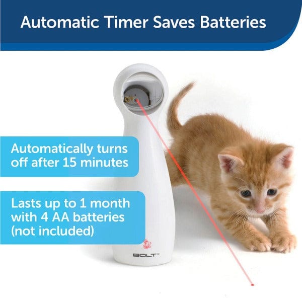 PetSafe Automatic Frolicat Bolt Laser Toy for Cats - Interactive Entertainment for Feline Friends