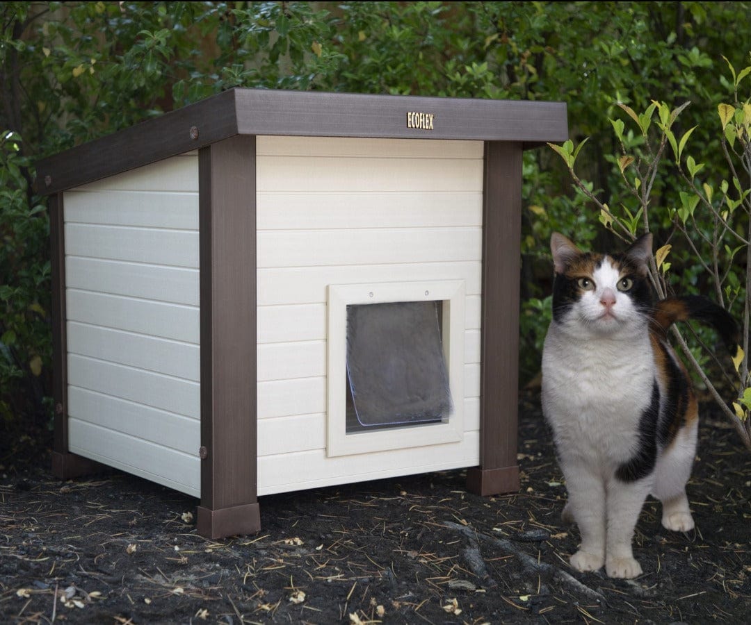 New Age Pet Eco-Friendly Outdoor Cat Shelter with 10-Year Warranty