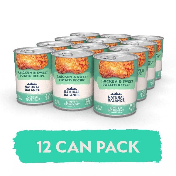 Natural Balance Premium Limited Ingredient Canned Dog Food with Chicken and Sweet Potato Recipe