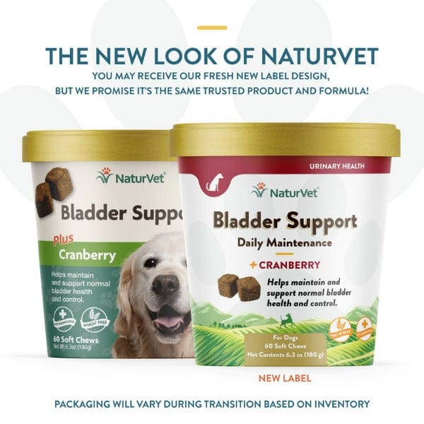 NaturVet Cranberry - Enhanced Soft Chews for Dog Bladder Support