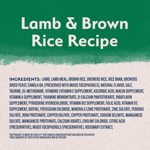 Natural Balance Dry Dog Food: Limited Ingredient Lamb & Brown Rice for Adults