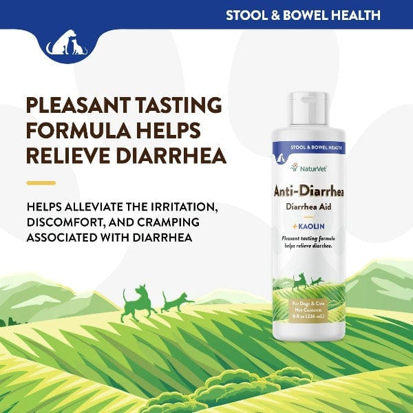 NaturVet Liquid Anti - Diarrhea Solution with Kaolin for Canine and Feline Companions