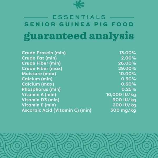 Oxbow Premium Senior Guinea Pig Nutrition Food