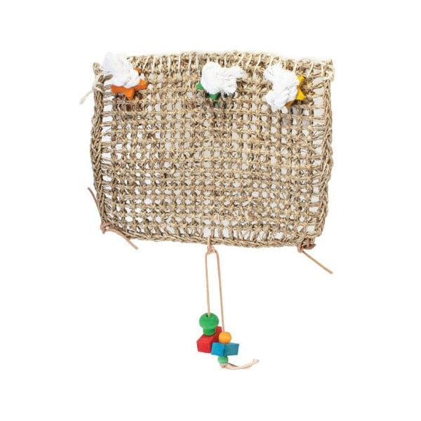Penn Plax Bird Life Colorful Natural Fiber Cage Climbing Mat for Bird Exercise