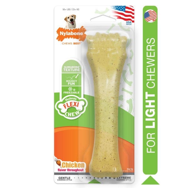 Nylabone Soft Chicken Flexichew Toy for Moderate Chewers