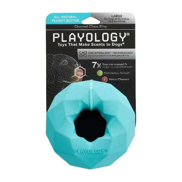 Playology Chew Ring Toy with Channel for Dogs