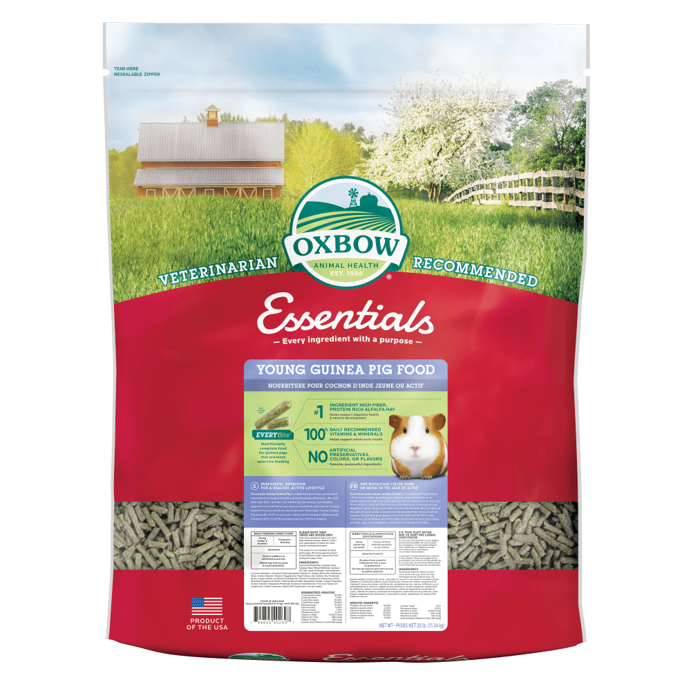 Oxbow Premium Food for Young Guinea Pigs - Ideal for Growth