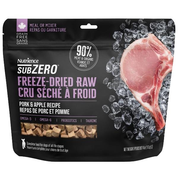 Nutrience SubZero Freeze-Dried Premium Raw Pork & Apple Dog Food