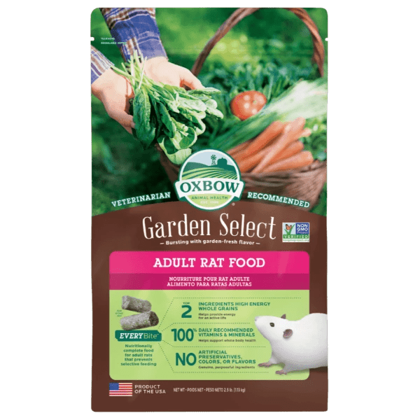 Oxbow Garden Select Adult Rat Pet Food - A Nutritious Blend for Your Furry Friend