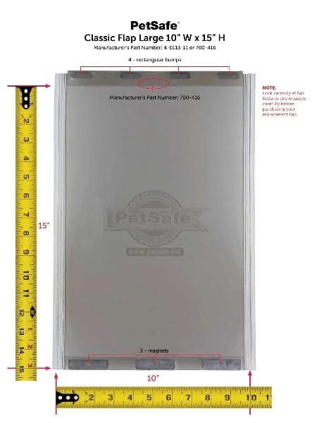 PetSafe Soft Tinted Vinyl Classic Pet Door Replacement Flap with Magnetic Closure