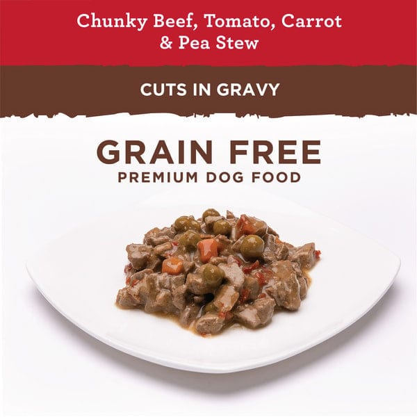 Nutro Adult Canned Dog Food - Hearty Stew with Beef, Tomato, Carrot, and Pea, 12.5 Ounce Can