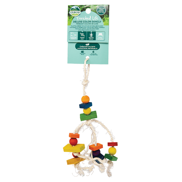 Oxbow Enriched Life Deluxe Colorful Hanging Chew Toy for Small Pets