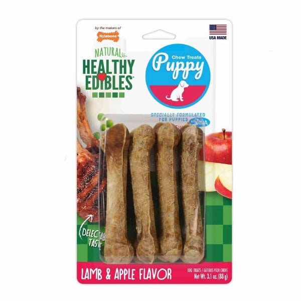 Nylabone Petite Puppy Chews with Healthy Lamb & Apple Flavour
