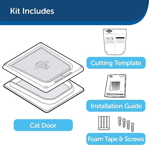PetSafe High - Impact 4 - Way Locking Interior Cat Flap for Cats up to 15 Pounds