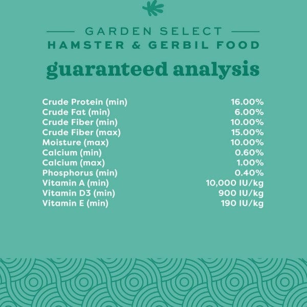 Oxbow Premium Garden Select Food Blend for Hamsters and Gerbils