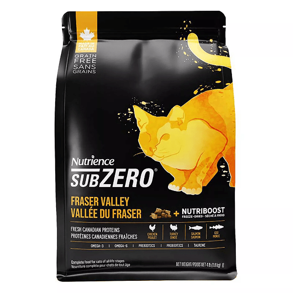 Nutrience SubZero Fraser Valley Premium High-Protein Dry Cat Food for Optimal Feline Health