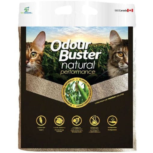 Odour Buster™ Natural Performance Cat Litter Made from Corn Cob for Odor Elimination