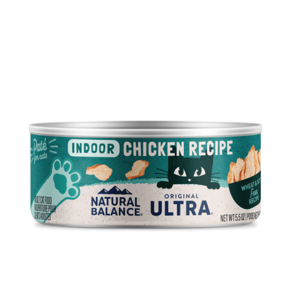 Natural Balance Ultra Indoor Adult Cat Canned Food - Chicken Recipe Paté