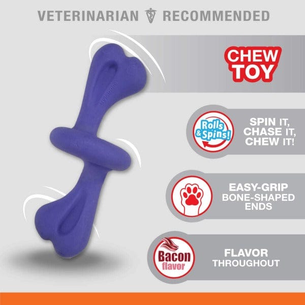 Nylabone Durable Power Chew Interactive Rolling Dog Toy for Medium-Sized Dogs