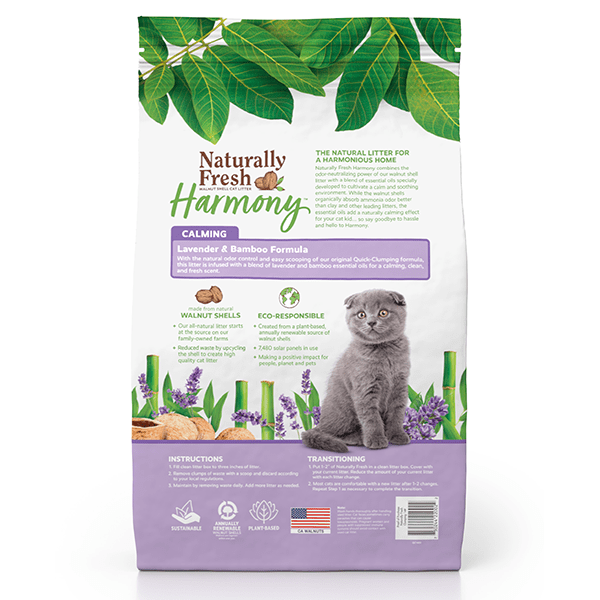 Naturally Fresh Harmony: Calming Lavender and Bamboo Infused Cat Litter