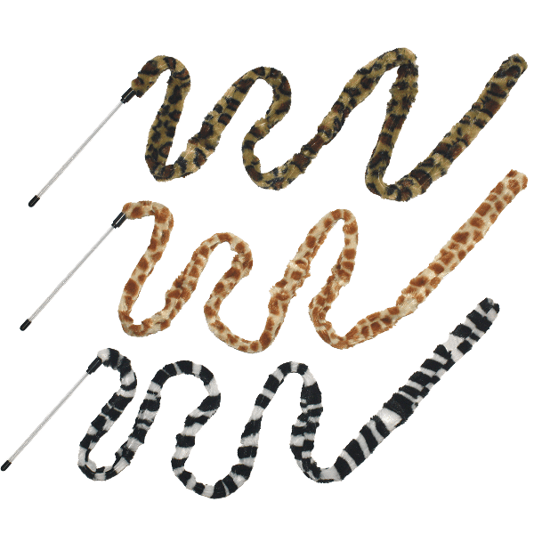 Multipet Ultra-Soft Safari Wands Cat Toy with Catnip