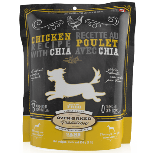 Grain-Free, Oven-Baked Chicken & Chia Traditional Dog Treats