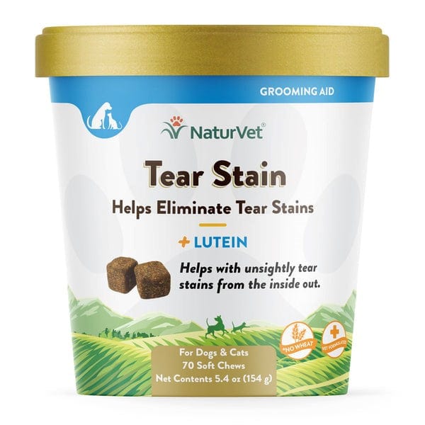 NaturVet Lutein-Enriched Soft Chews Tear Stain Supplement for Dogs and Cats
