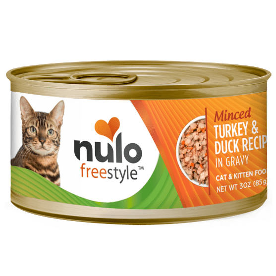 Nulo Freestyle Premium Minced Turkey and Duck Recipe Canned Food for Cats and Kittens, 3 - ounce Can